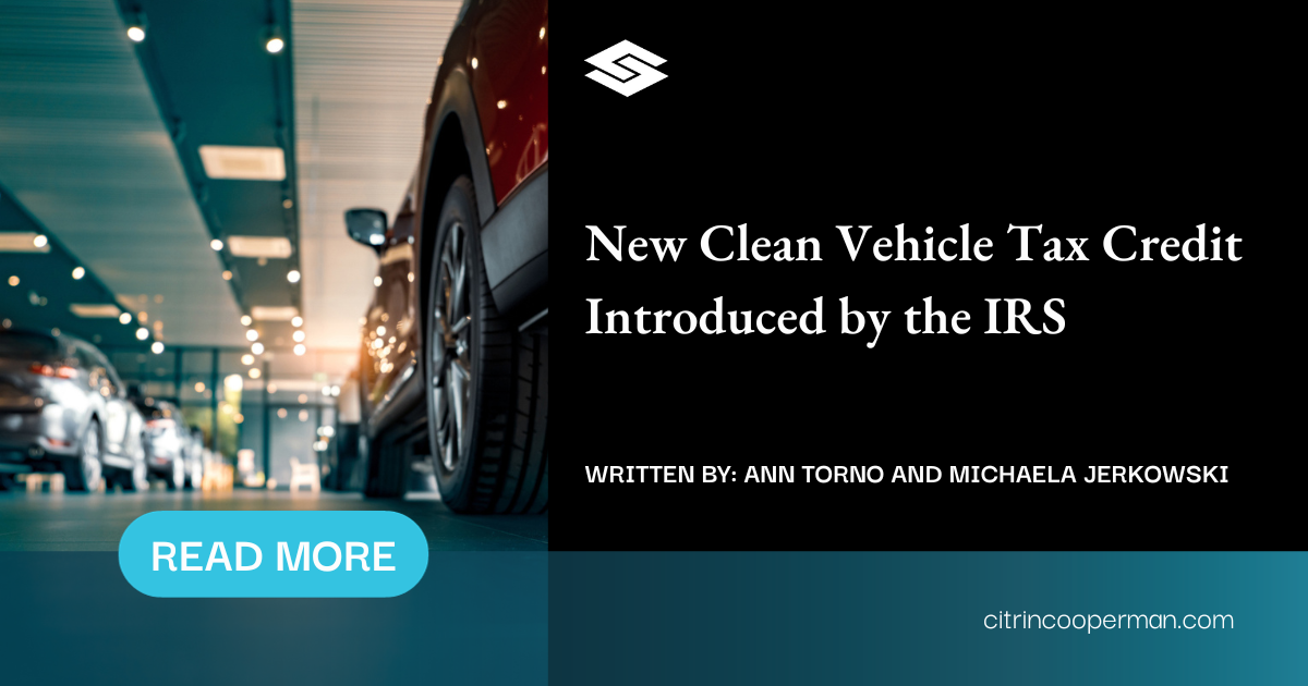 New Clean Vehicle Tax Credit Introduced By The Irs 2936