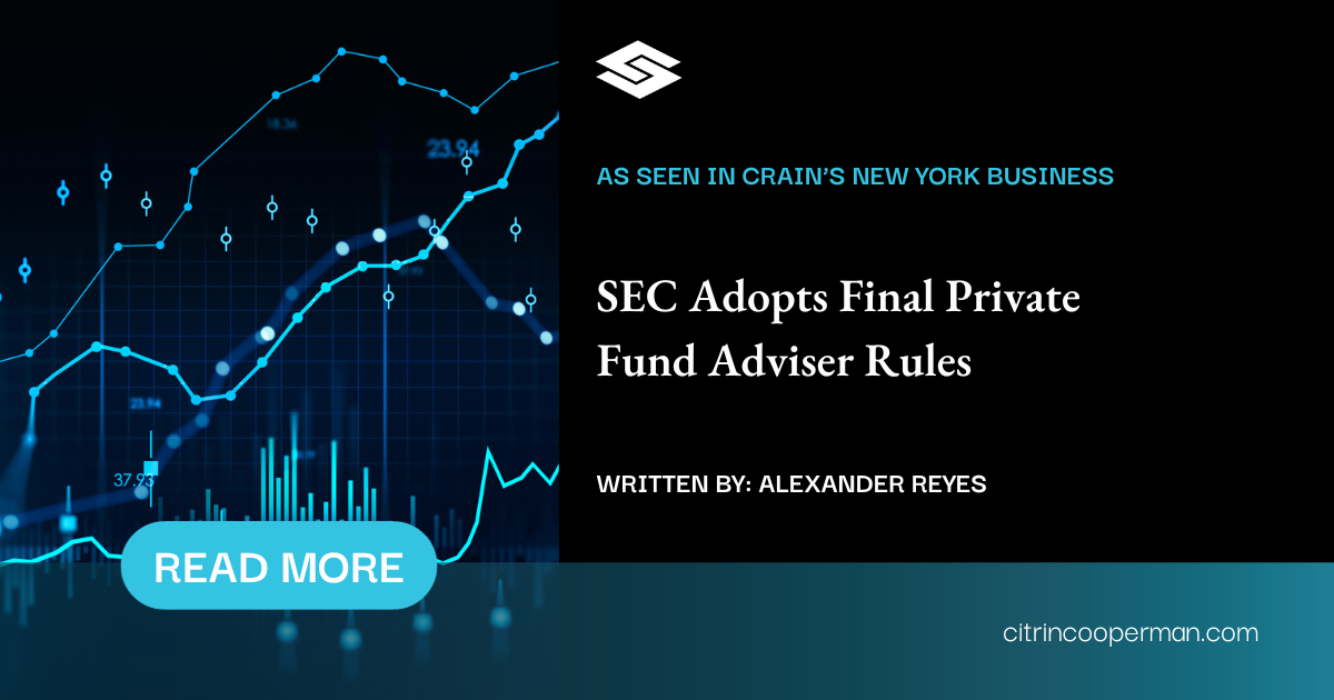 SEC Adopts Final Private Fund Adviser Rules