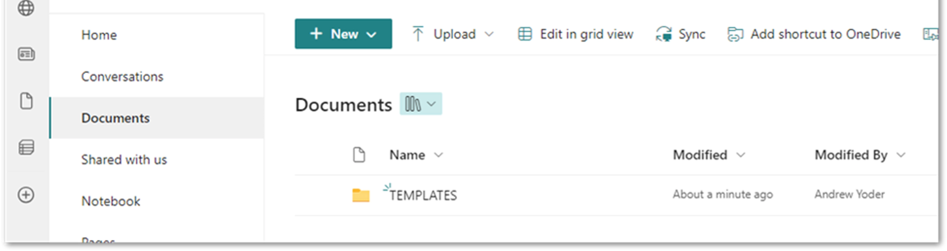 Create a Template Folder