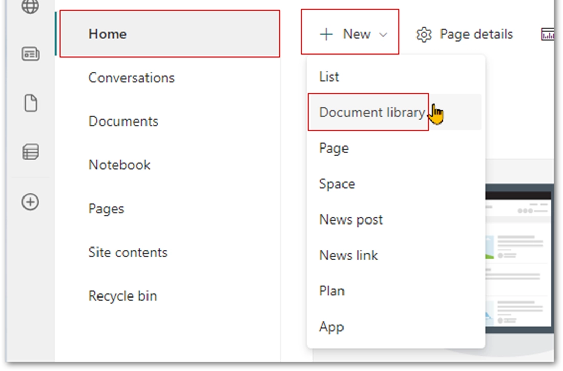 Create a Document Library