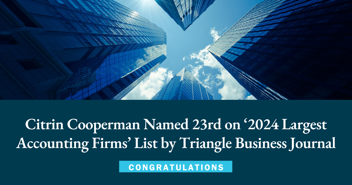 Citrin Cooperman Named 23rd on 2024 Largest Accounting Firms List by ...