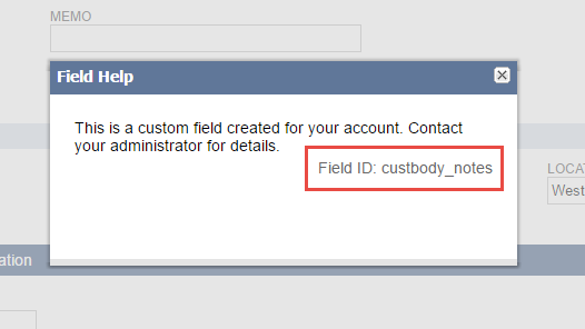 NetSuite-Find-Field-ID