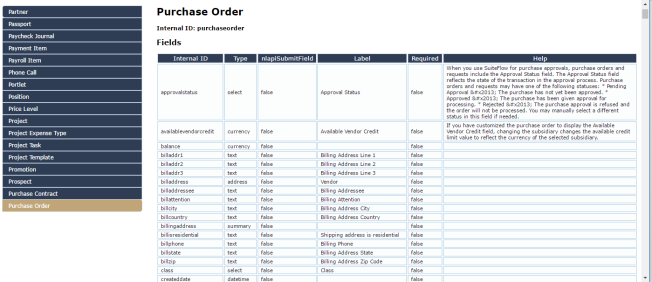 NetSuite-Schema-Browser