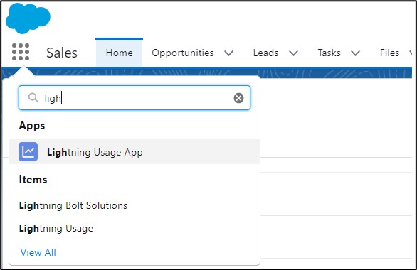 Salesforce Integration Lightning Usage App