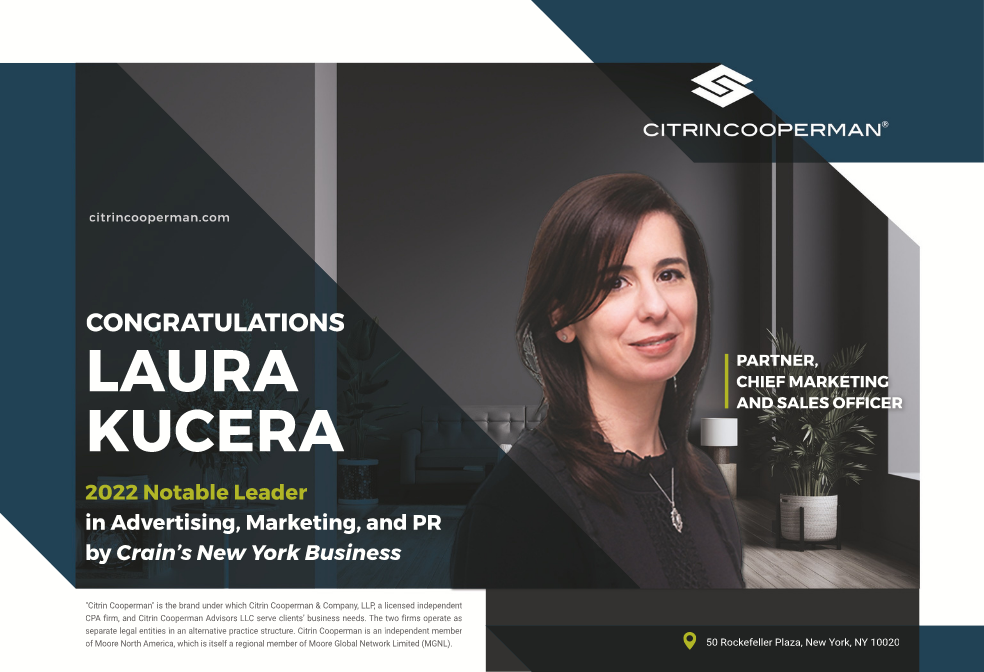 2022 Laura Kucera Crains Notable Marketing Award